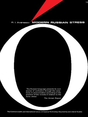 cover image of Modern Russian Stress